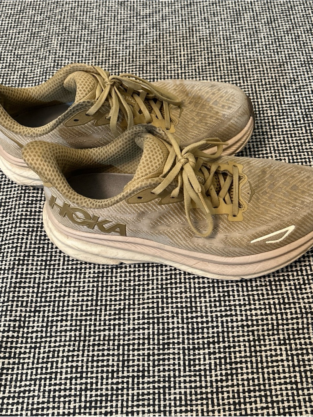 Hoka Men Tan Sneakers